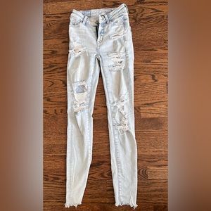American eagle high rise jeggings size 000